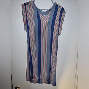 Striped Beach Cover-Up